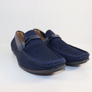 Aston Marc Navy Knit Loafers | Men’s Size 12 | Lightweight Slip-On Dress Casual